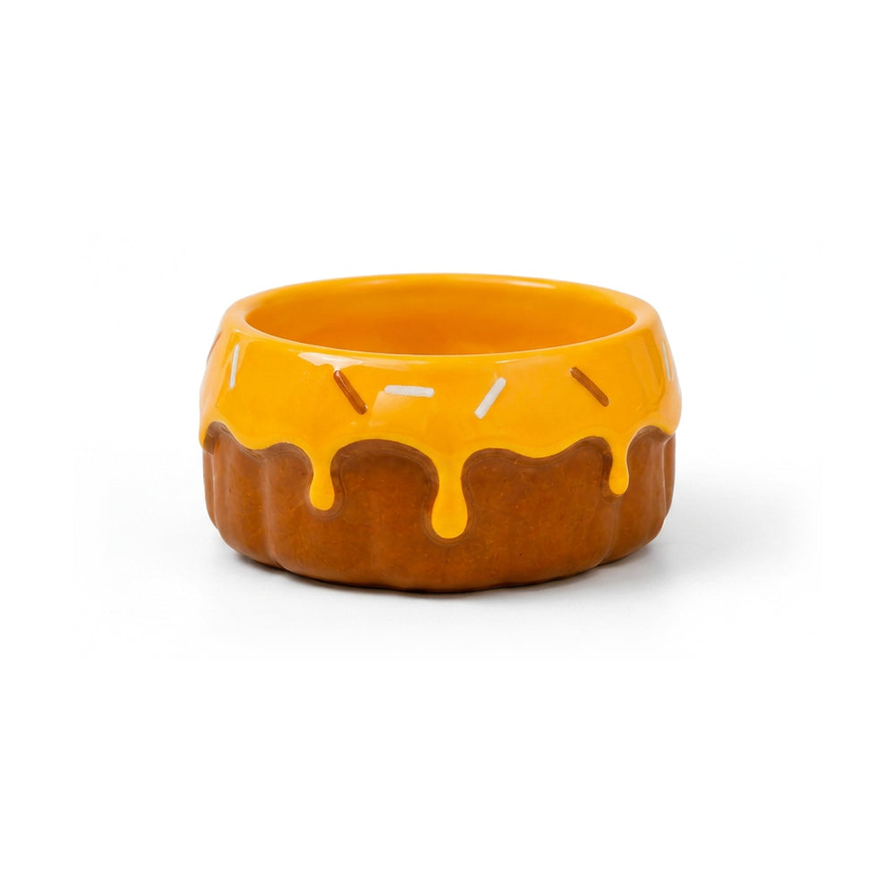 Tafit Ceramic Pudding-Shaped Food Bowl for Hamsters
