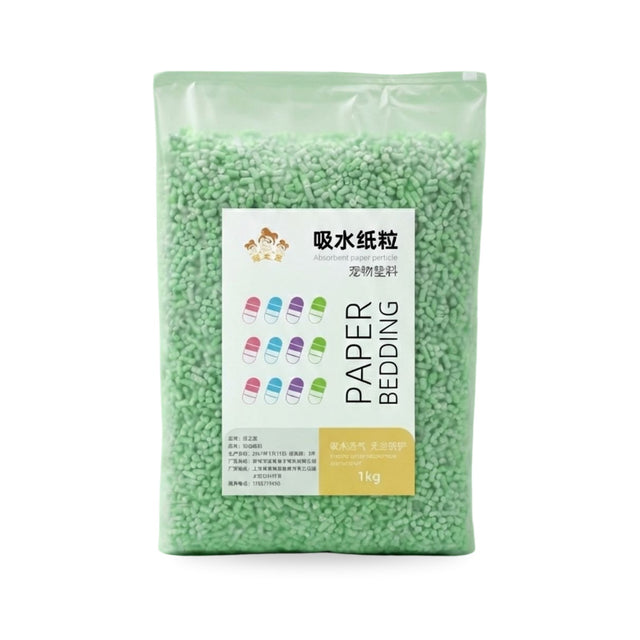 Paper Pellet Hamster Bedding 1kg (Green)
