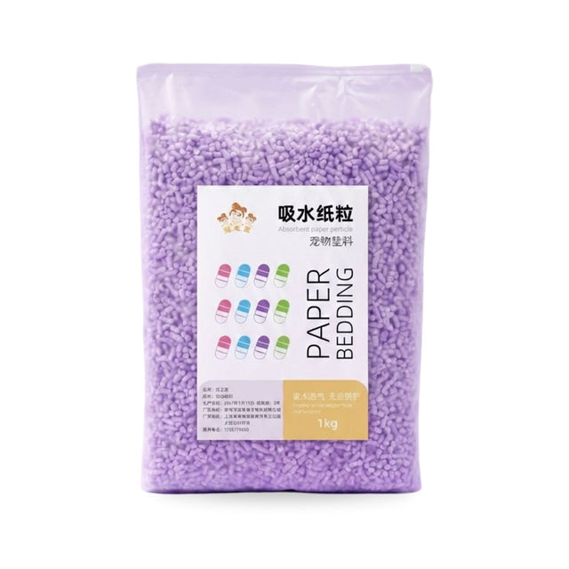 Paper Pellet Hamster Bedding 1kg (Violet)