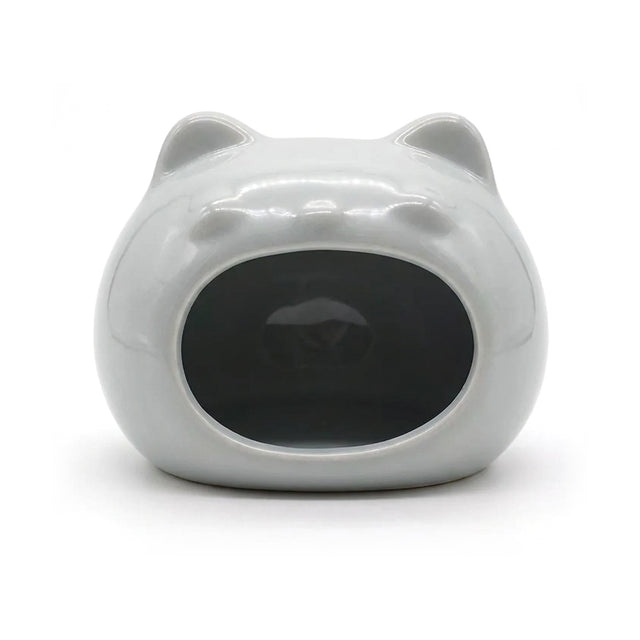 Ceramic Hamster Hut (Grey)