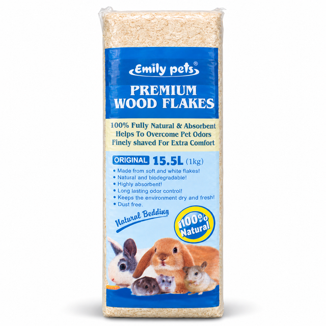 Emily Pets Premium Wood Flakes 15.5L (1kg)