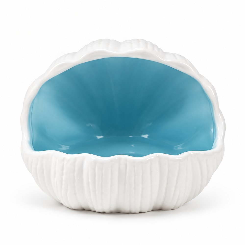 Ceramic Hamster Shell House (Blue)