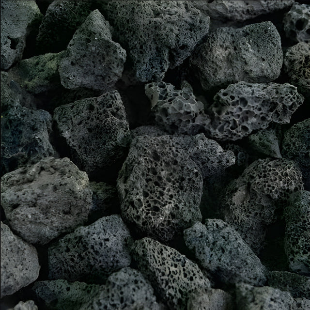 Black Lava Rock Aquarium Stone
