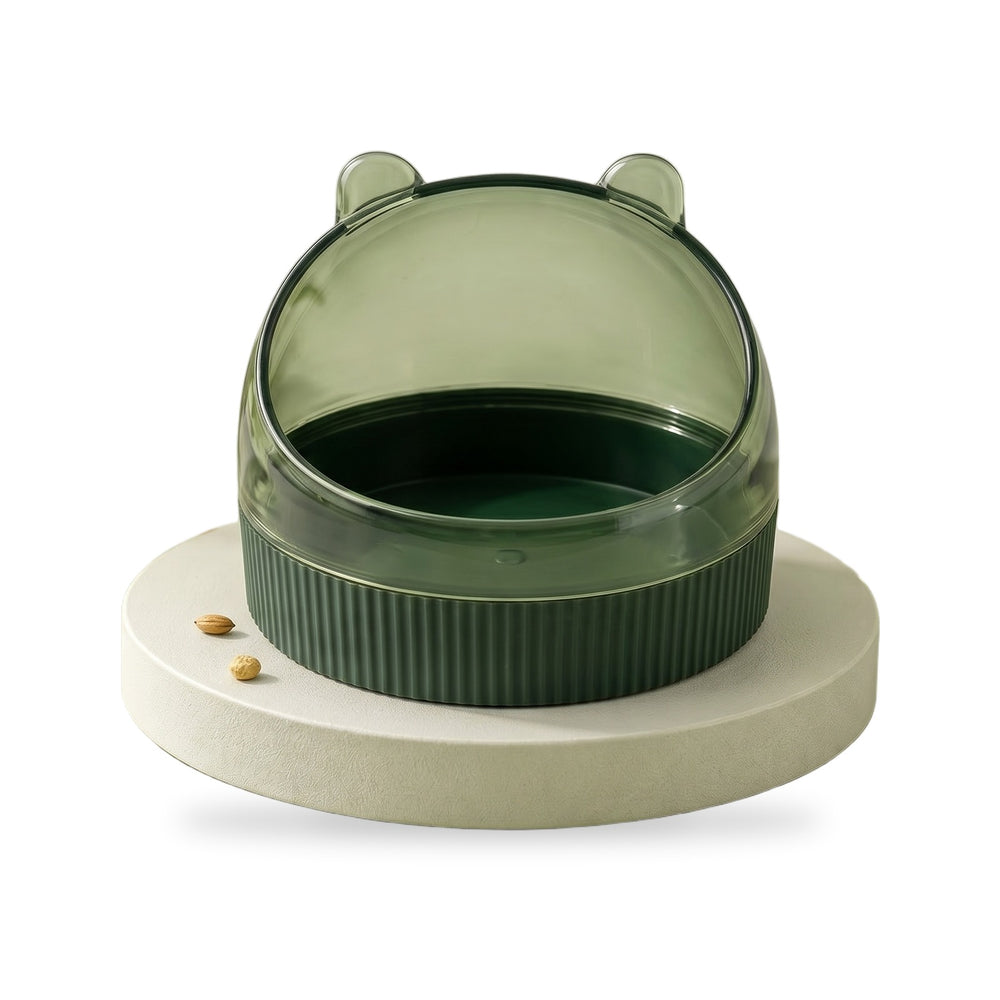 Green Tafit Transparent Hamster Food Bowl