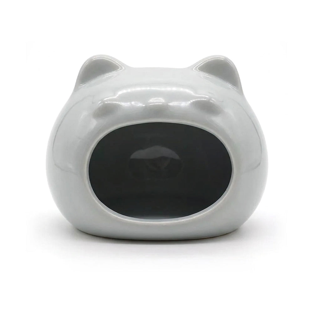 Ceramic Hamster Hut Grey