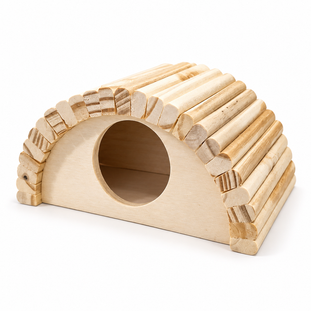 Wooden Arc Hamster Hideout