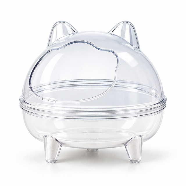 Clear Hamster Sand Bath Large 13.5cm